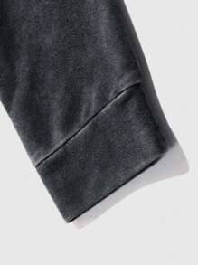 Men's Casual Portrait Print Lounge Pullover Hoodie, Emo Style, 2000s Style