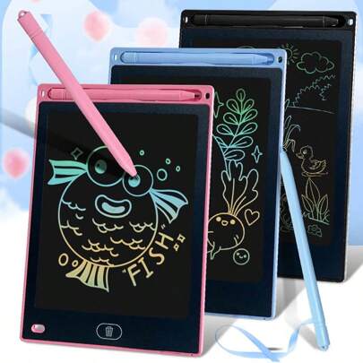 1pc Large Drawing Pad, Helps Kids Unleash Creativity, Equipped With Stylus Pen, Erasable Screen And Educational Entertainment Features, Ideal Gift For Kids Birthday, Easter