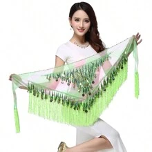 Fashion Sequin Fringe Skirt Dance Belt Skirt Belly Dance