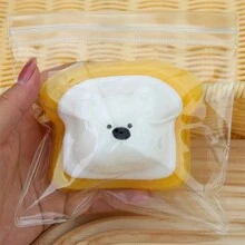 Jouet anti-stress en forme de pain super moelleux et malléable - pain mignon à presser avec un rebond lent. Jouet antistress doux, doux, jouets doux, pression douce, jouets TDAH, convient à partir de 14 ans