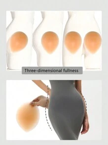 1 Pair Silicone Buttocks Shaping Sticker, Invisible And Painless, Improve Hip Concavity, Suitable For Yoga Pants, Leggings, Tight Pants And More Outfits