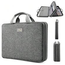 1PC Expandable Laptop Sleeve 15 15.6 16 Inch Case Bag For Popular 15"-16" Notebooks Water-Resistant Handbag Multipurpose Computer Accessories Storage Bag