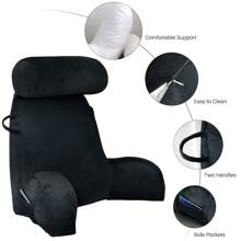 Reading & Bed Rest Pillows - Black - View 6