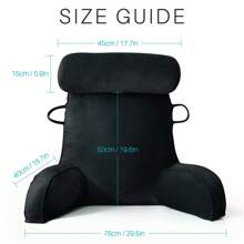 Reading & Bed Rest Pillows - Black - View 5