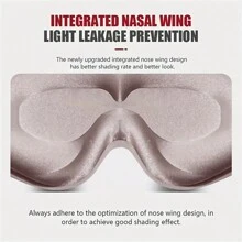 1 件 3D 丝绸眼罩，适合睡觉、夜间旅行、午睡，具有遮光功能，柔软舒适，适用于卧室、旅行、办公室、学校、返校用品 - 彩色 - 查看 6