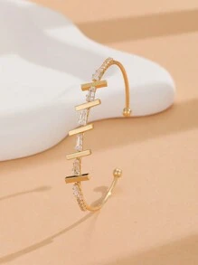1 件精美锆石材质手镯，多种款式可选，适合女性婚礼、派对和日常佩戴 - 款式1 - 查看 8