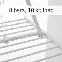 Mini Ceiling Mounted Pulley Clothes Airer Clothes Drying Rack Vertical Folding Laundry Drying Rack Aluminium Steel 59.84x21.2x9.84 In - 白色1-152 厘米/59.84 英寸 - 查看 5