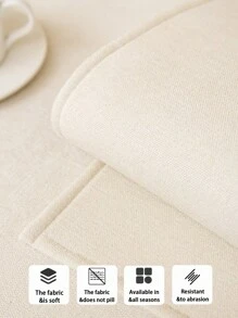 1 件宠物防脏羊羔绒沙发垫，简约现代风格防猫抓防滑沙发套，适用于 L 形和 1/2/3/4 座沙发（一件） - 米色 - 查看 8