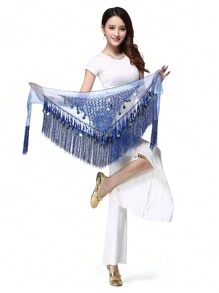 Fashion Sequin Fringe Skirt Dance Belt Skirt Belly Dance