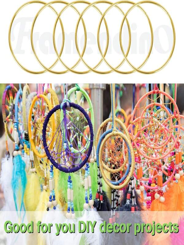 10/15pcs, 2/3/4 Inch Macrame Rings Metal Floral Hoop Rings For DIY Wreath Decor Dream Catchers Crafts, Valentine Day, Gift Gifts Birthday Graduation