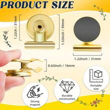 12 Packs Fridge Magnets Fridge Magnets Magnetic Clips Heavy Duty Detailed List Display Paper Fasteners For Home, Office And Education - Multicolor - View 9