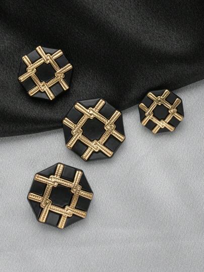 6 件/包复古风格金属纽扣，女士外套粗花呢纽扣，手工艺品，缝纫用品，各种尺寸