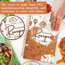 Recipe Journal & Notebook With Stickers For Cooking Enthusiasts - Perfect For DIY Meal Planning And Organizing Delicious Recipes,School Supplies,Back To School