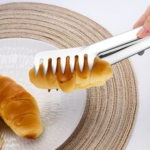 1/2pcs Stainless Steel Food Tongs Buffet Food Tongs Hotel Bread Tongs Barbecue Tongs Steak Tongs Barbecue Tongs Spaghetti Tongs
