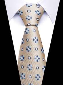 AlanKing 1pc Men's Dark Blue Plaid Striped Paisley Necktie Formal And Party Accessories For Men's Gift Men Necktie