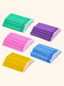 Microswabs Disposable Micro Applicators With Dispenser, Brushes Latisse Applicator For Eyelashes Extensions And Makeup Application 50/100/200.400/600/800pcs - Multicolor - View 10