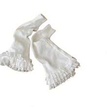 1 Pair Of Autumn/Winter Long Warm Sock Boot Covers, Vintage Spice Lace Big Lace Maiden Jk Flared T-Shaped Sock Leg Socks - Multicolor - View 10