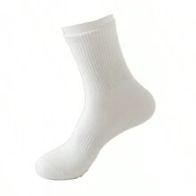 1 Paire de chaussettes de yoga pour femmes, couleur unie, antidérapante au niveau de la semelle médiane, chaussettes de yoga, pilates, ballet