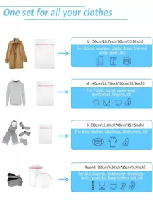 1PC/3PCS Zipper Mesh Laundry Bags, Honeycomb Laundry Washing Bag, Suitable For Clothing, Shirts, Bras, Socks, Pantyhose, Underwear, Travel Storage Bag