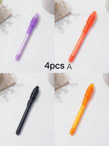 1 pix cu cerneală invizibilă, iluminator invizibil, jucărie magică, pentru joc de detectivi, joc de spionaj, petrecere de vacanță, adunare (culori aleatorii vechi și noi)