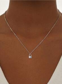 1条S925纯银玻璃吊坠项链，设计独特，搭配百搭锁骨链，适合女士和女孩。是馈赠妈妈、女友或姐妹的绝佳礼物。 - 鎖 - 查看 5