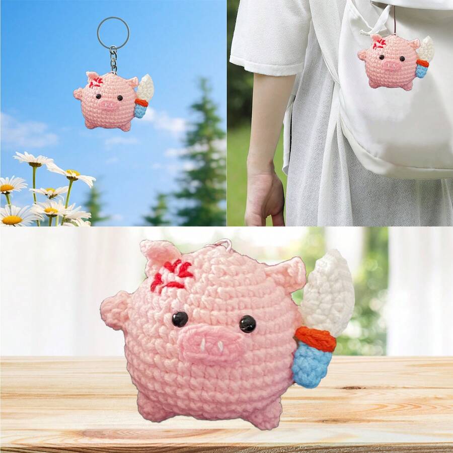 Weihnachts Häkel-Set Lebkuchenmann - DIY Strickset Für Anfänger