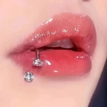 1 pezzo Anello a forma di C elegante e seducente in acciaio inossidabile per labbra, naso, piercing semplice per il corpo come regalo per feste e vacanze