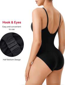 Nebility Shapewear Bodysuit For Women Tummy Control Body Shaper Seamless  Snatched Waist Trainer Body Suit - 黑色 - 查看 2