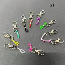 5pcs/10pcs Colorful Pen Holder Clips With Silicone Grips, Metal Lobster Clasp Attachments For Nurse Badge Reels And Lanyards Back To School