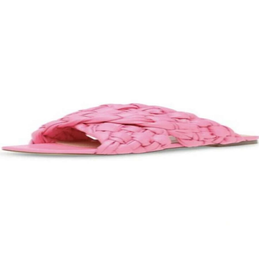 Steve Madden Marina Pink Slip On Mules Squared Open Toe Flat Slides Sandals - Pink - View 1
