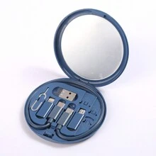 OIITH Caja de almacenamiento de cable de datos multifuncional de 60 W PD con carga rápida, soporte para teléfono móvil, cable de carga, de tamaño portátil para viajes, apto para iPhone, iPad, iPod, AirPods, Redmi, OPPO, Vivo, Realme, Honor, Moto, Galaxy, Pixel, Android - Multicolor - Ver 12
