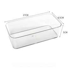 1PC Acrylic Desktop Storage Display Box Multifunctional Dresser Sundries Storage Box Cosmetic Snacks Transparent Skin Care Products Desktop Household Drawer Storage Box