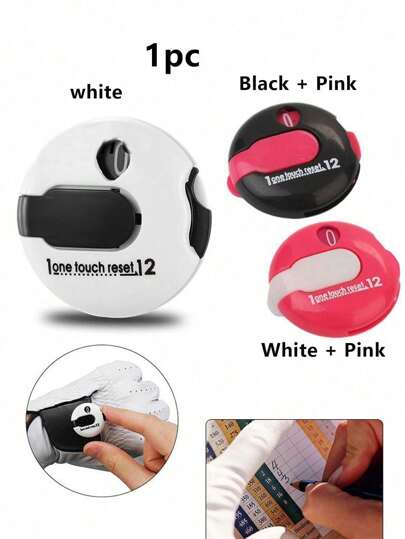 輕便高爾夫帽夾記分器，輕鬆記錄您的得分，高爾夫球配件可記錄12桿