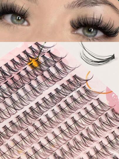 MAGEFY 280 簇 CC 卷曲 20D Manga 鱼尾混合风格单根睫毛，6-10-11-12-13-14-15-16 毫米，卷曲更长，不同长度的 C 个人 DIY 睫毛，天然柔软手工睫毛，适合日常使用，Manga 分段睫毛，适合旅行