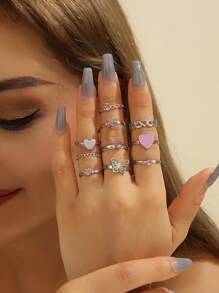 Bohemian Style - Fashionable - Elegant - Luxurious Ring Set, Personal Jewelry For Women, Perfect Gift For Her, Wedding Jewelry Gift
