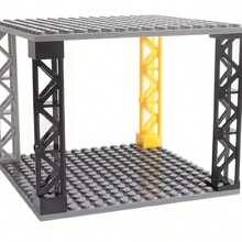 3pcs Plates 16 X 16 Double Sided Baseplate Building Blocks, Base Plate City Parts, Educational Toy Christmas Gifts - Multicolor - View 9