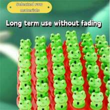 1 Set Frog Balance Tree Game, Multiplayer Tabletop Game, Frog Stacking Toys, Board Game, Party Interactive Toy