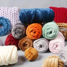 250/500g Velvet Thick Super Bulky Chunky Yarn Hand Knitting Woven Thread Basket Blanket Carpets Giant Yarn DIY Hand-Knit Blanket 1pc