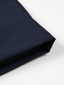 Men's Drawstring Hooded Casual Versatile Zip Pocket Windbreaker Jacket, Suitable For Daily Wear - Royal Blue - View 8