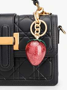 1 Piece Of Oversized Apple Keychain Pendant - Bag Charm Pendant - A Good Choice As A Halloween And Christmas Holiday Gift - Oversized Cherry Pendant - Fashionable Apple Pendant Accessories Ladies Bag Car Accessories School