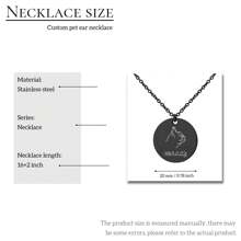 1pc Personalized Pet Jewelry Gift For Pet Mom - Pet Portrait Custom - Dog Stick Figure Portrait Necklace - Engraved Portrait From Photo -Pet Memorial Jewelry
