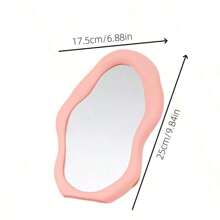 1pc Cloud Shaped Makeup Mirror, Unique Design, Desktop High Definition Wall Mounted Dressing Table Mirror, Cute & Beautiful For Bedroom