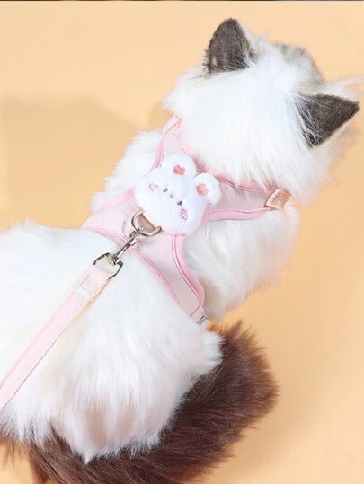 Cat Leash To Prevent Escape, Pet Chest Harness Leash For Small Kittens, Outdoor Cat Strap, Pet Loss Prevention Accessories