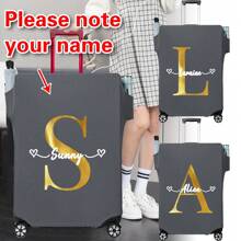 Vỏ hành lý mới độc quyền tùy chỉnh, phù hợp với túi thời trang 18-32 inch, túi chống bụi đàn hồi dày hơn, túi xách, phụ kiện du lịch, hộp bảo vệ hành lý - Xám - Xem 1