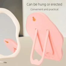 1pc Cloud Shaped Makeup Mirror, Unique Design, Desktop High Definition Wall Mounted Dressing Table Mirror, Cute & Beautiful For Bedroom