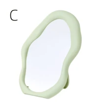 1pc Cloud Shaped Makeup Mirror, Unique Design, Desktop High Definition Wall Mounted Dressing Table Mirror, Cute & Beautiful For Bedroom