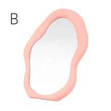 1pc Cloud Shaped Makeup Mirror, Unique Design, Desktop High Definition Wall Mounted Dressing Table Mirror, Cute & Beautiful For Bedroom