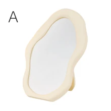 1pc Cloud Shaped Makeup Mirror, Unique Design, Desktop High Definition Wall Mounted Dressing Table Mirror, Cute & Beautiful For Bedroom