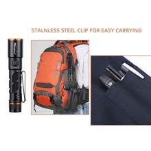 Alonefire Zoom Mini High Bright Pen Light Lighting Palm Small Multifunction Flashlight Type-C Usb Rechargeable Portable Night Emergency Light Lady Backpack Pocket Magnet Torch Outdoor Camping Hiking Travel Fishing Home Work Check Repair Penlight Lamp - Multicolor - View 8