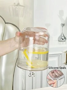 1pc/ Sealable Jar With Lid, Reusable Clear Plastic Sealable Jar With Cute Bear Shape Lid, Home Kitchen Food Storage Container For Kitchen Organisation And Storage, Perfect For Storing Snacks, Sweets, Tea, Nuts, Cereals And Coffee Beans.